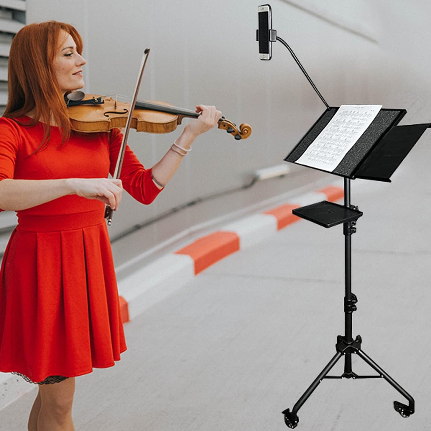 Projector Tripod Stand with Wheels Adjustable Height Laptop Tripod Stand Treadmi