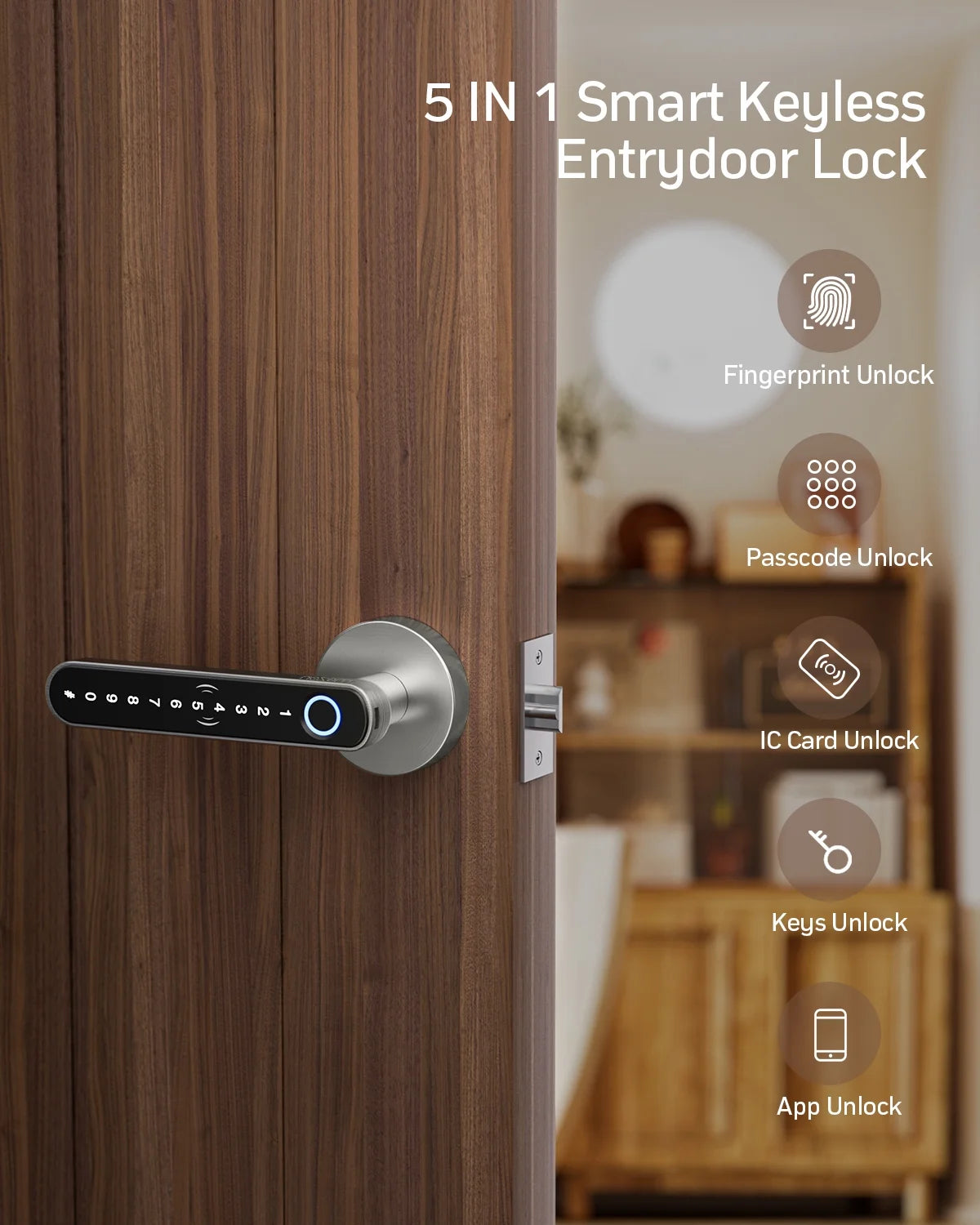Smart Door Lock with Fingerprint App Control
