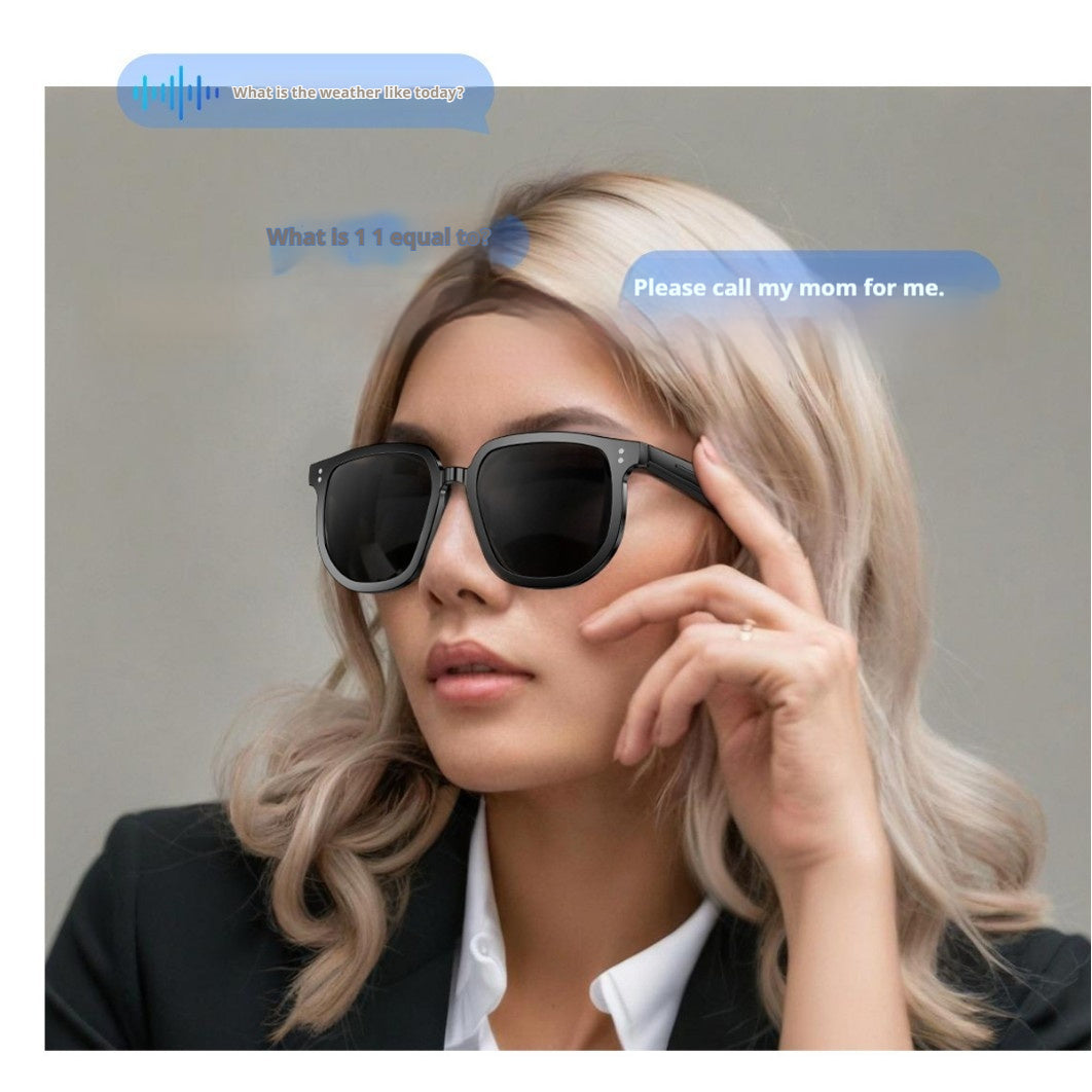 AI Smart Glasses with Bluetooth Call & Music | Wireless Audio Sunglasses