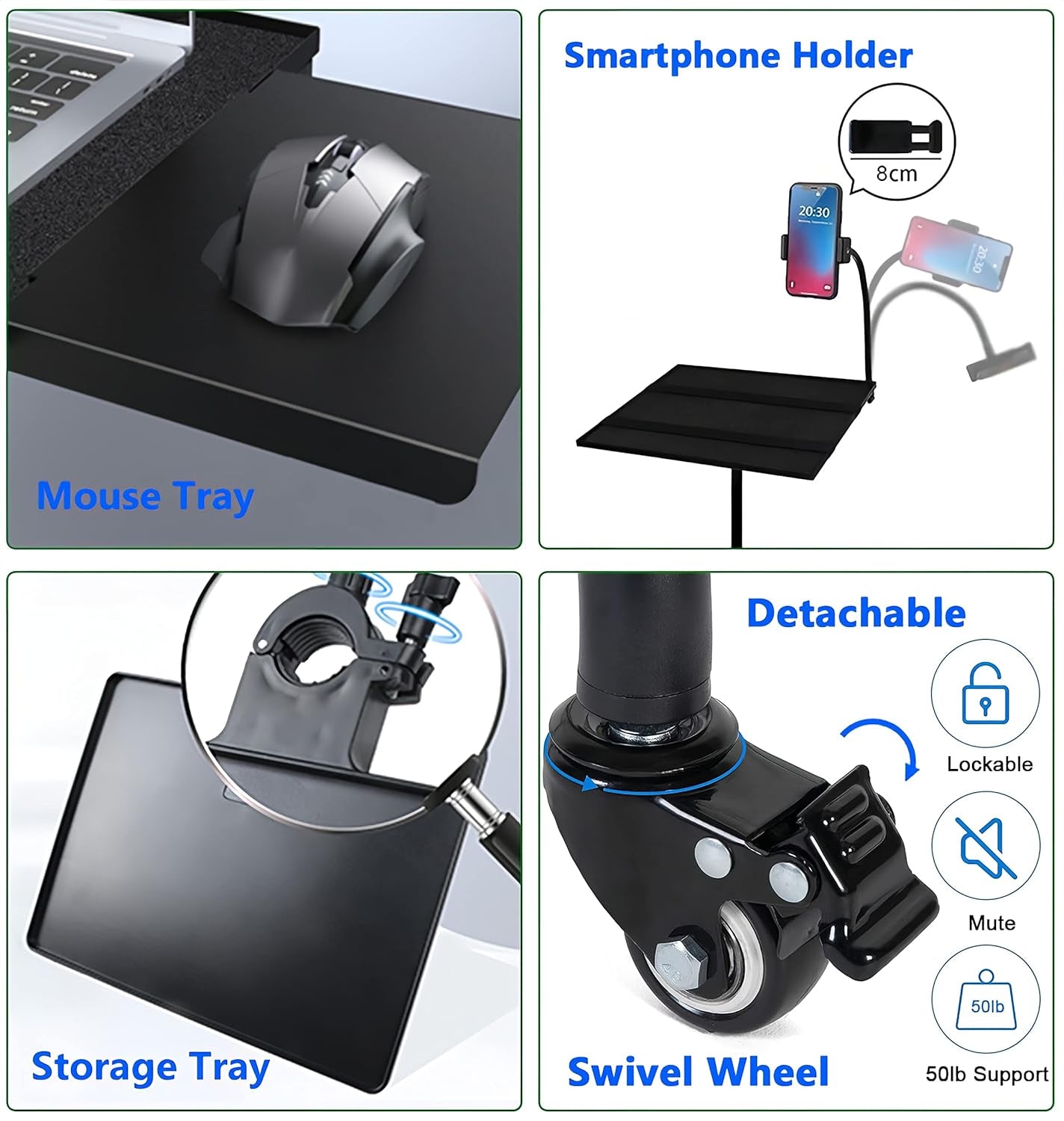 Projector Tripod Stand with Wheels Adjustable Height Laptop Tripod Stand Treadmi