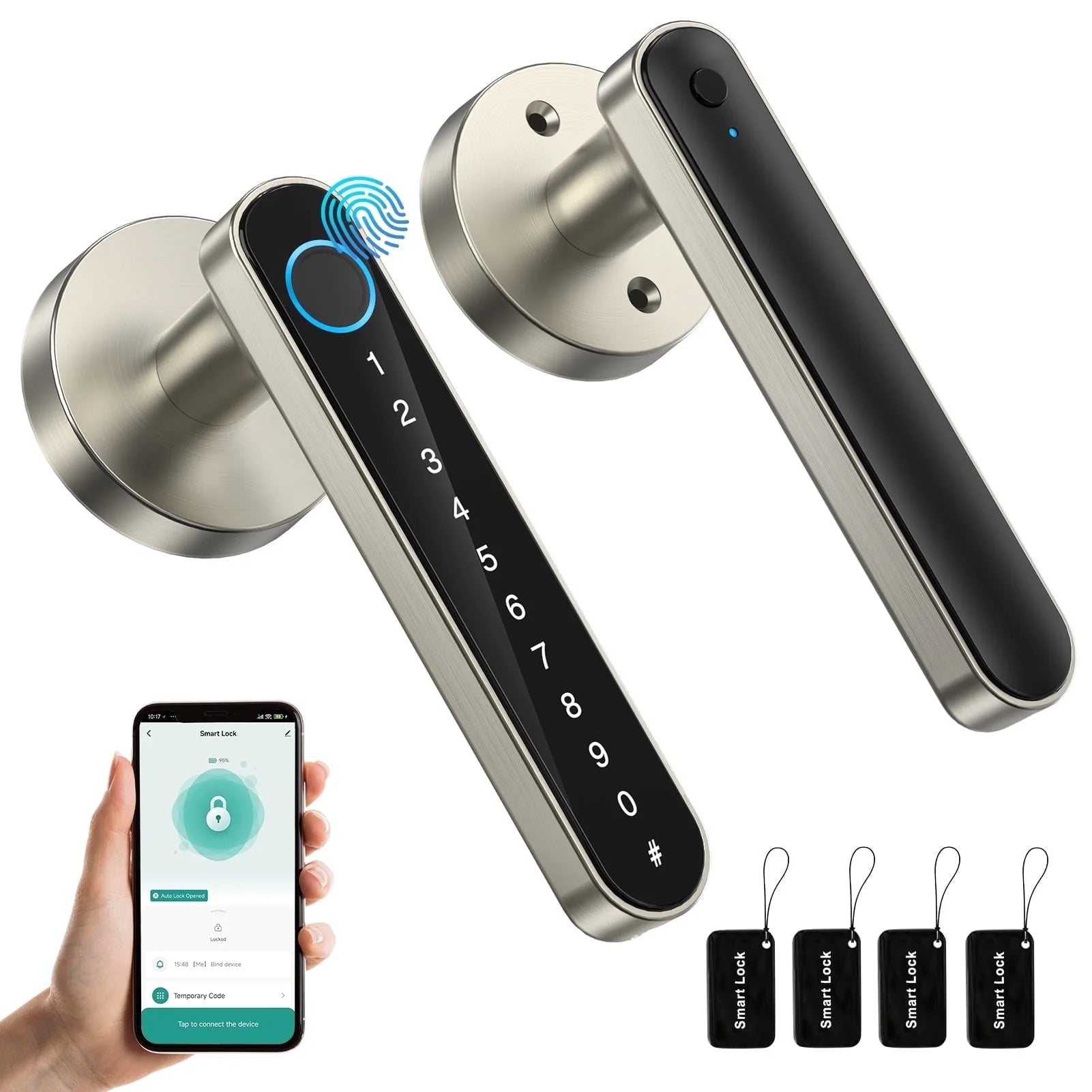 Smart Door Lock with Fingerprint App Control