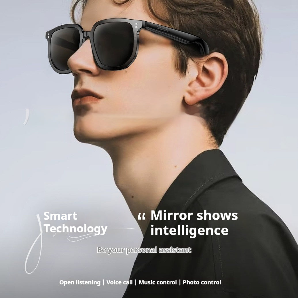 AI Smart Glasses with Bluetooth Call & Music | Wireless Audio Sunglasses