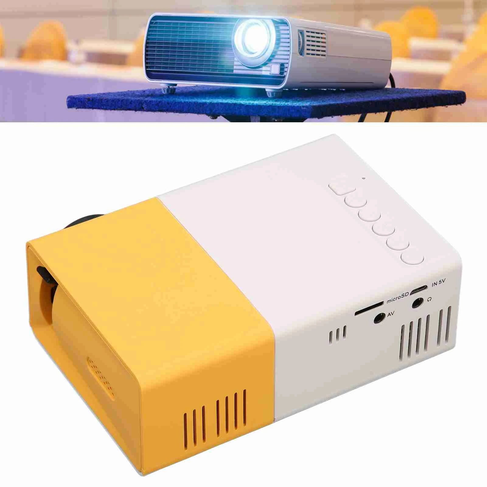 Smart HD 1080P Portable Movie Projector with USB and Multimedia Interface